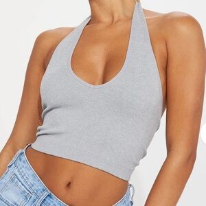 BOGO 🛍️ Fashion Nova Gray Ribbed Crop Top
